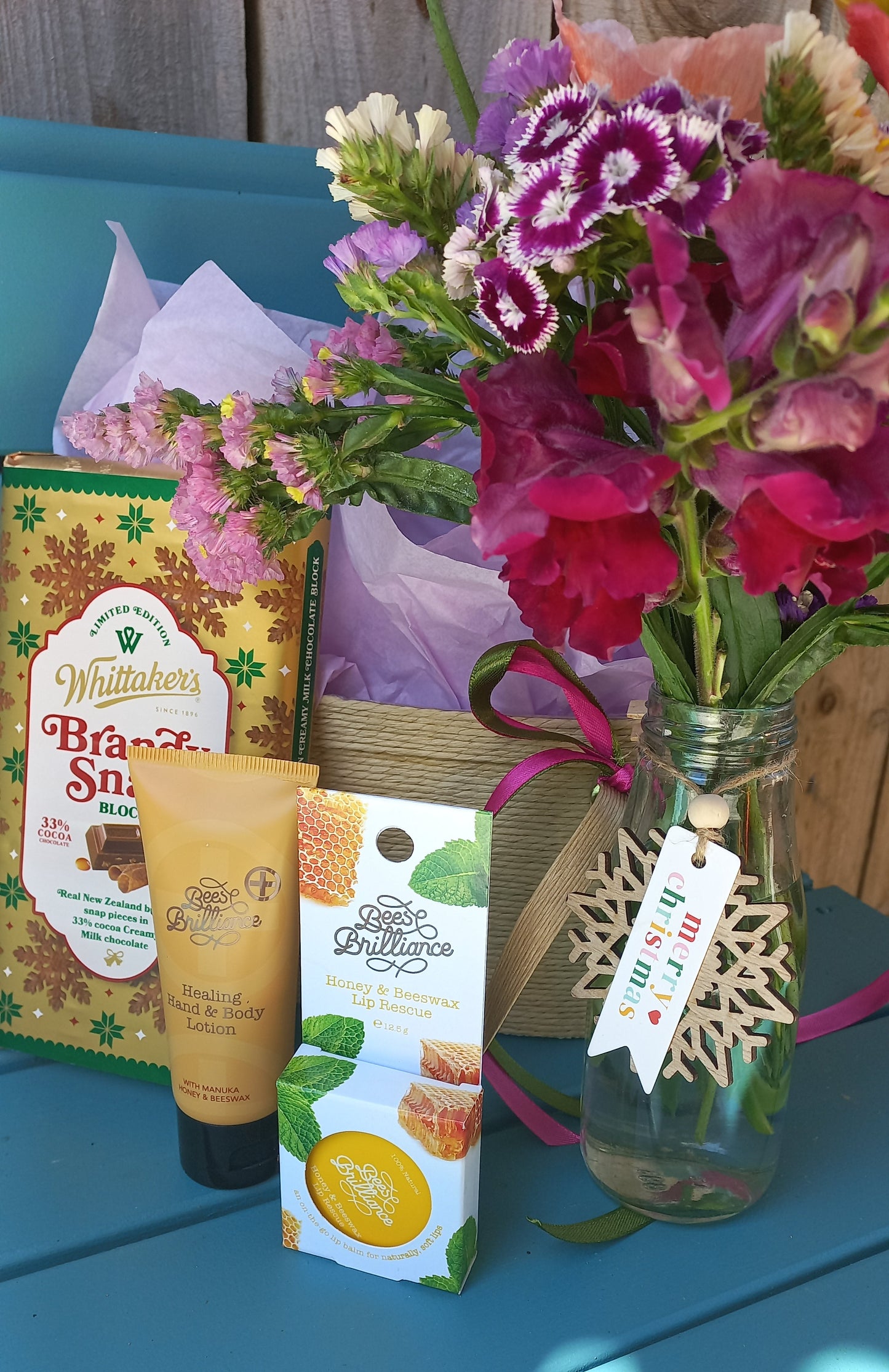 'Warmest Wishes' Honey & Flowers Gift Basket