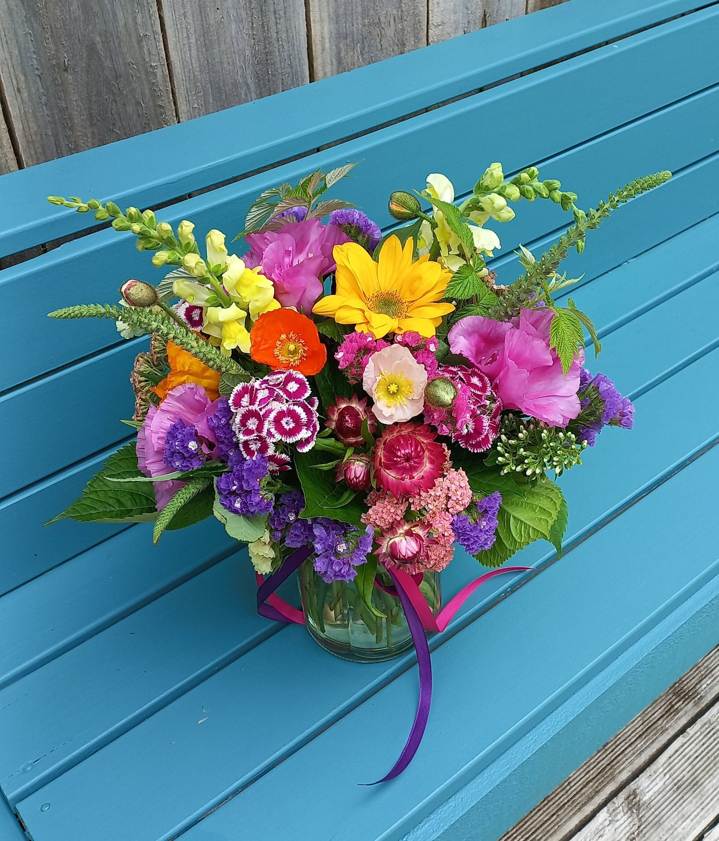 'Garden Party' Large Joy Jar Flower Arrangement
