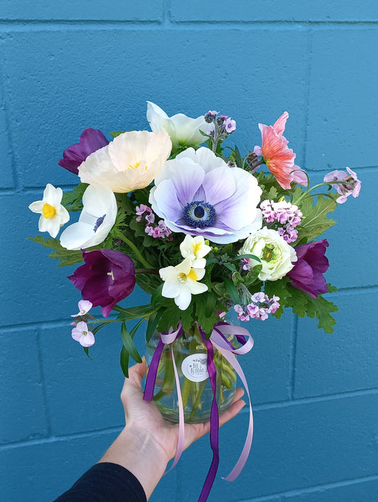 Joy Jar Flower Arrangement Medium