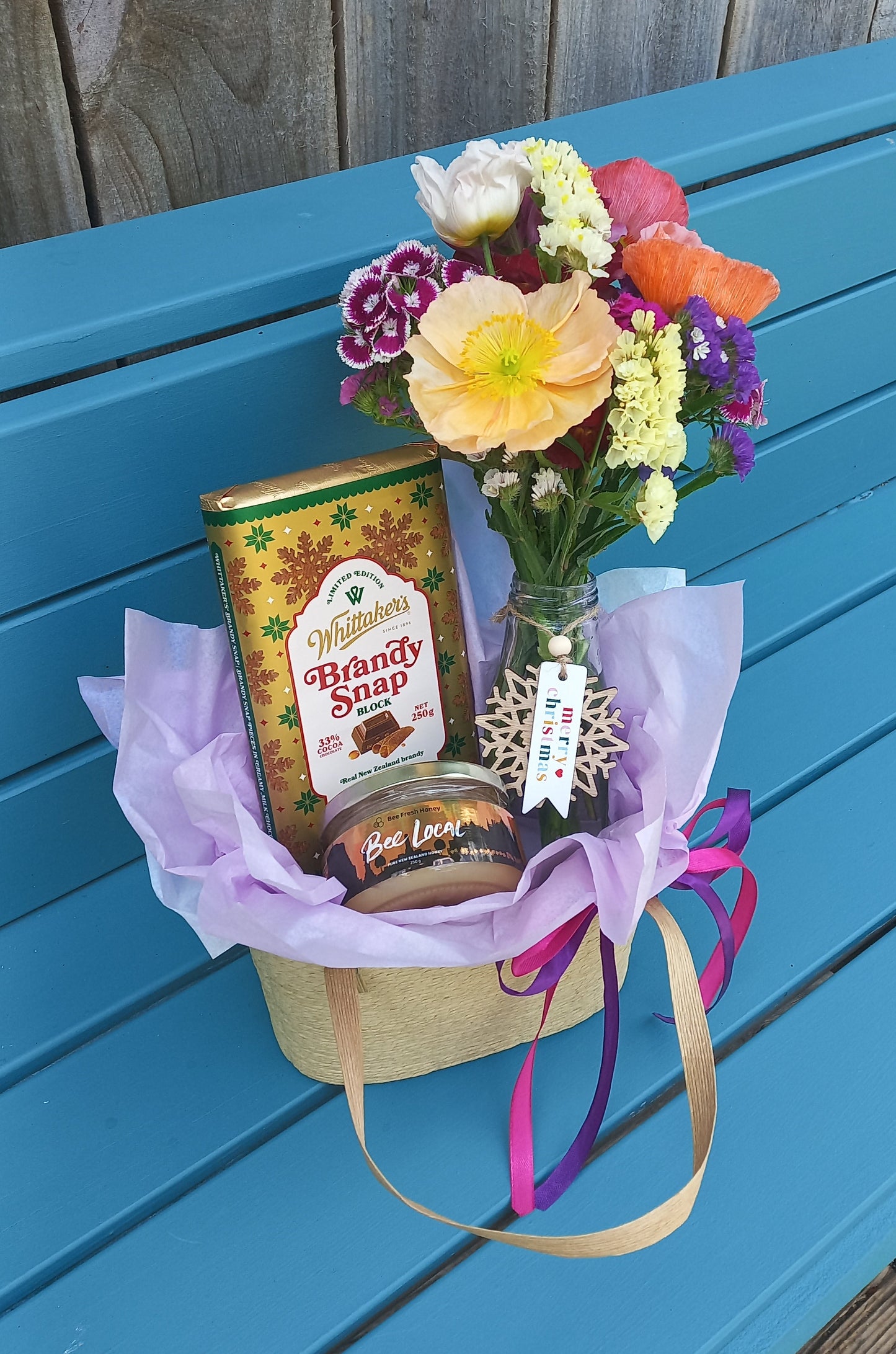 'Something Sweet' Honey & Flowers Gift Basket