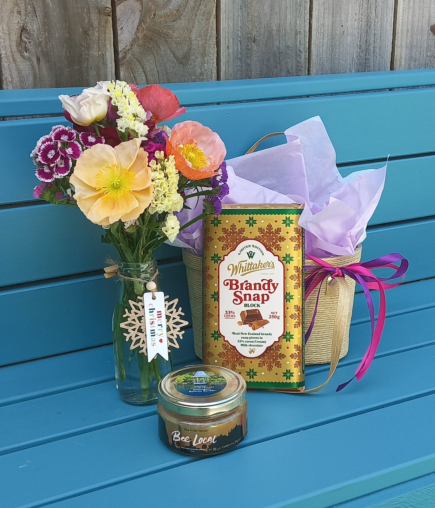 'Something Sweet' Honey & Flowers Gift Basket