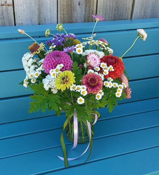 Joy Jar Flower Arrangement Medium