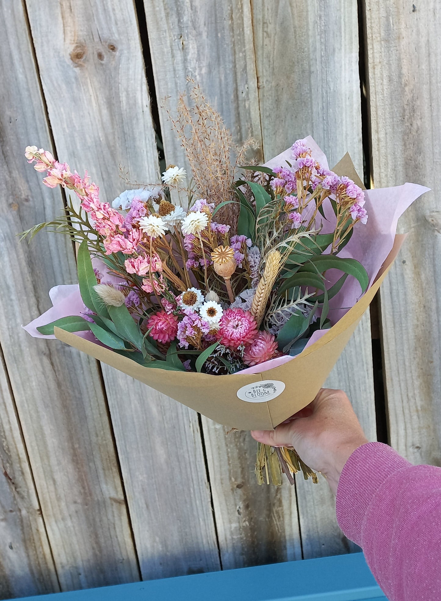 'Blush and Bloom' Gift Box with Dried Flowers