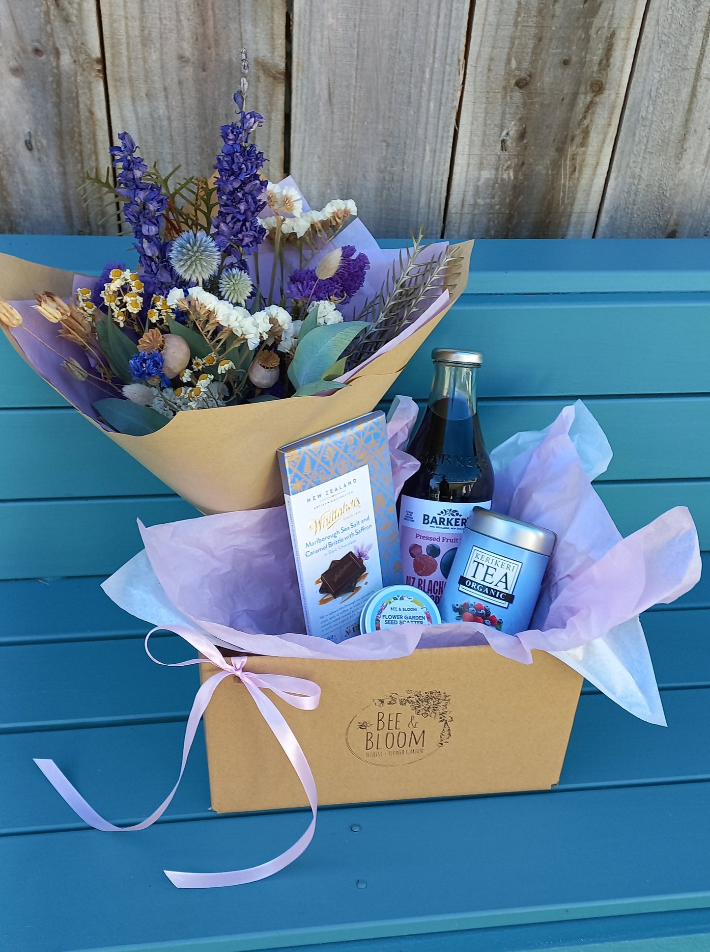 'Berry & Bloom' Gift Box with Dried Flowers