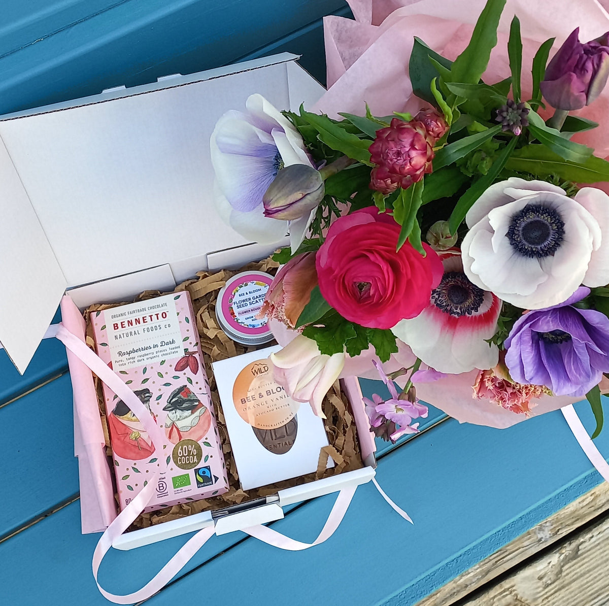 'Just Because' Gift Box with Fresh Flowers